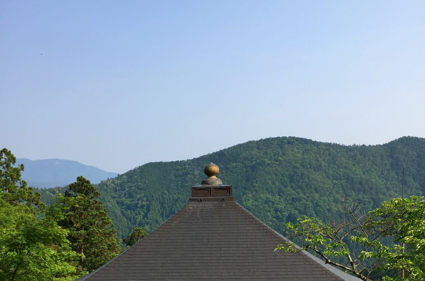 山の上にある鞍馬寺からの景色は最高です！